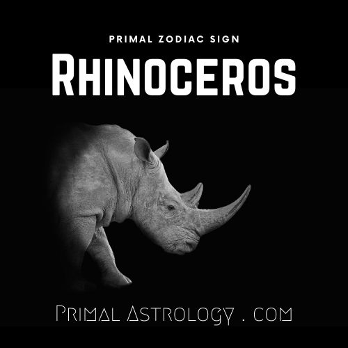 Primal Zodiac Sign of Rhinoceros