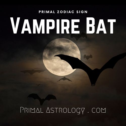 Primal Zodiac Sign of Vampire Bat